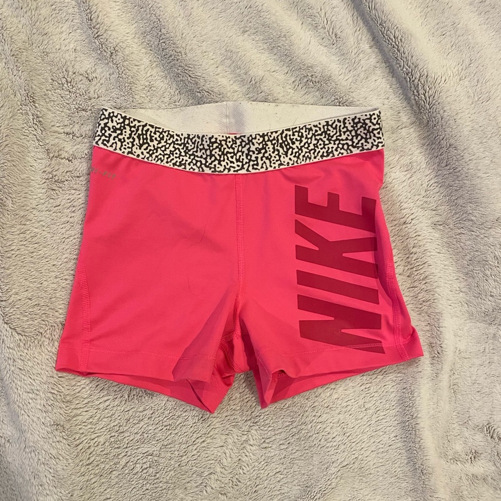 Nike Hot Pink/Black/White Spandex Shorts